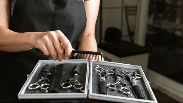 Hairdressing scissor storage