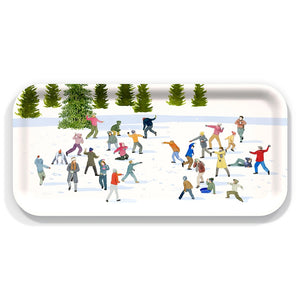 Caskata Snowball Fun Small Tray - MadisonAveGifts.com 