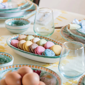 Coniglio (Bunnies) Small Oval Tray - MadisonAveGifts.com 