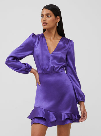 EU Women\'s Dresses Connection Purple French |