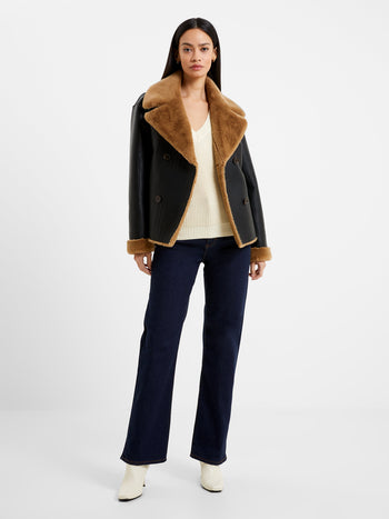 FRENCH CONNECTION Haryka Faux Fur Jacket
