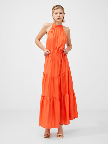 Women\'s Orange EU French Dresses Connection 