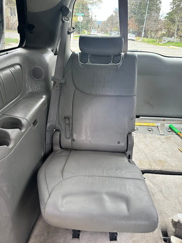 a cleaned leather car seat