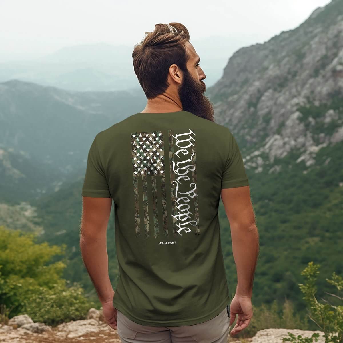 We The People Camo Mens T-Shirt - We Hold Fast product image