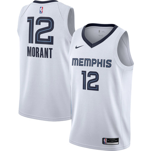 Ja Morant Memphis Grizzlies #12 Blue Mens Stitched Swingman