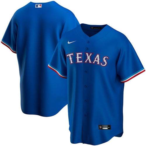 Texas Rangers Michael Young #10 Blue Jersey Men's Size Medium Sewn