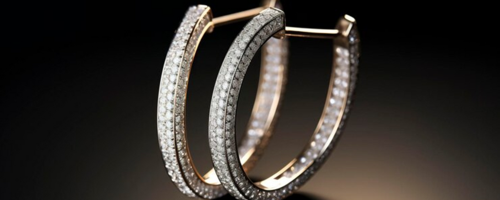 Diamond Hoop Earrings