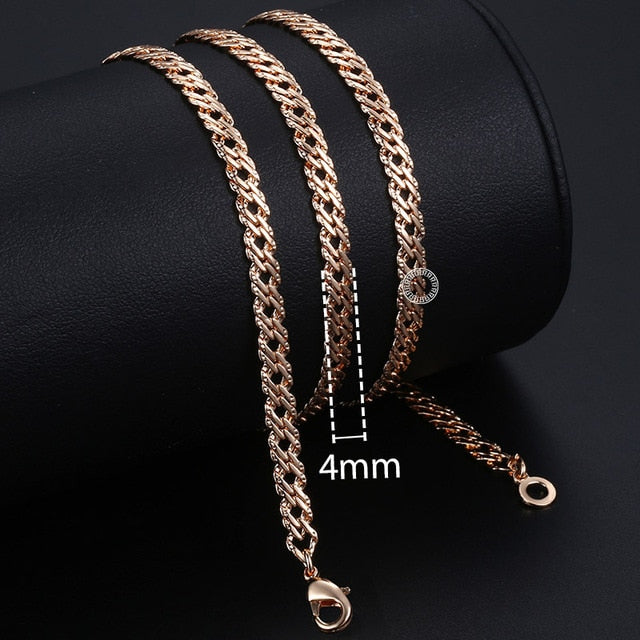 Vintage Necklace For Women Men 585 Rose Gold Venitian Curb Snail Foxta Catchajewel Com