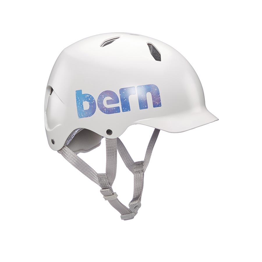 送関込 BERN, Summer Bandito EPS Helmet, MIPS Gloss White Confetti, S/M 