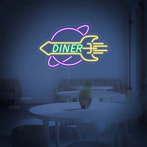 diner neon lights