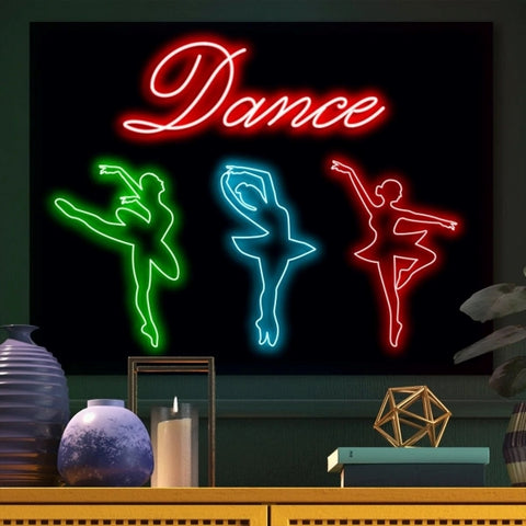 Dance Neon Sign Let's Dance Led Light for Party - PageNeon