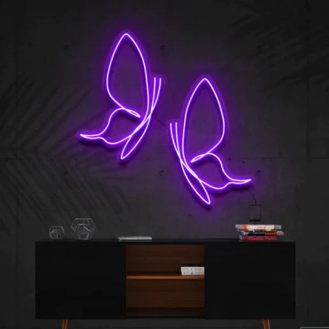 Neon light room decor/Purple vibes/neon purple bedroom decor for