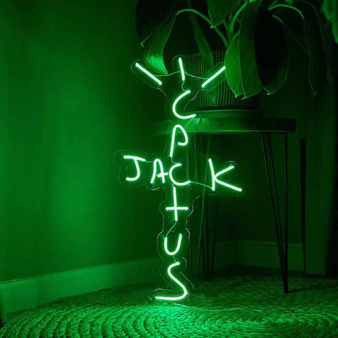 Cactus Jack Neon Sign By Travis Scott For Wall Decor