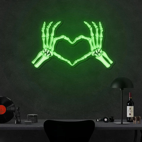 heart neon light sign