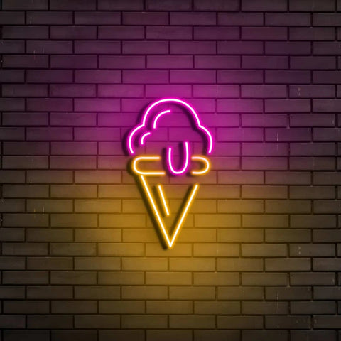 neon ice cream