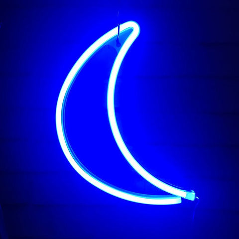 moon neon sign