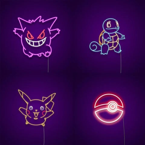 pokemon neon sign