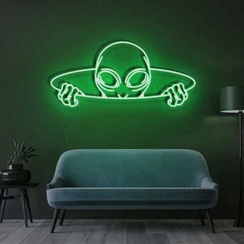 neon space sign