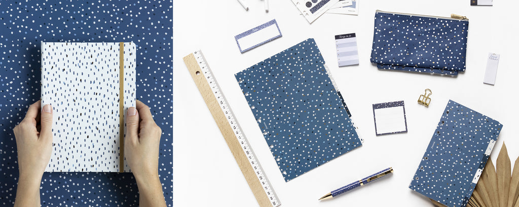 Filofax Indigo Collection Notebook and Accessories