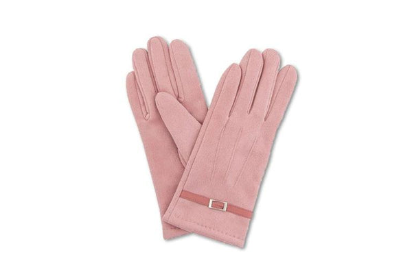 alicia faux suede gloves powder designs