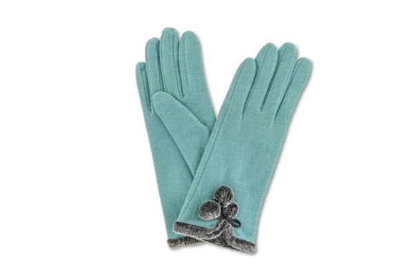 betty sea green gloves powder designs