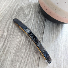 Narrow Bar Barrette-Navy Fossil-Tegen Accessories