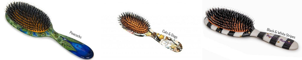 Rock & Ruddle-natural bristle hairbrush-Tegen Accessories