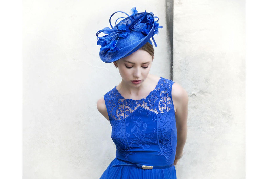 royal blue fascinator