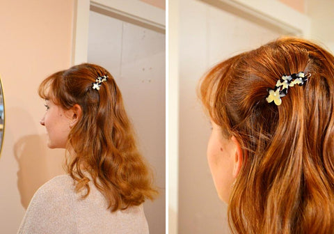 Staff Favourites Blog-Anna-Small Flower Hair Clip-White Tokio-Tegen Accessories