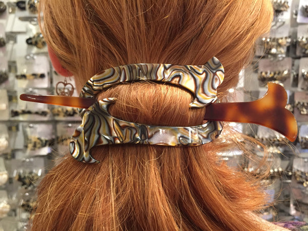 ponytail stick barrette