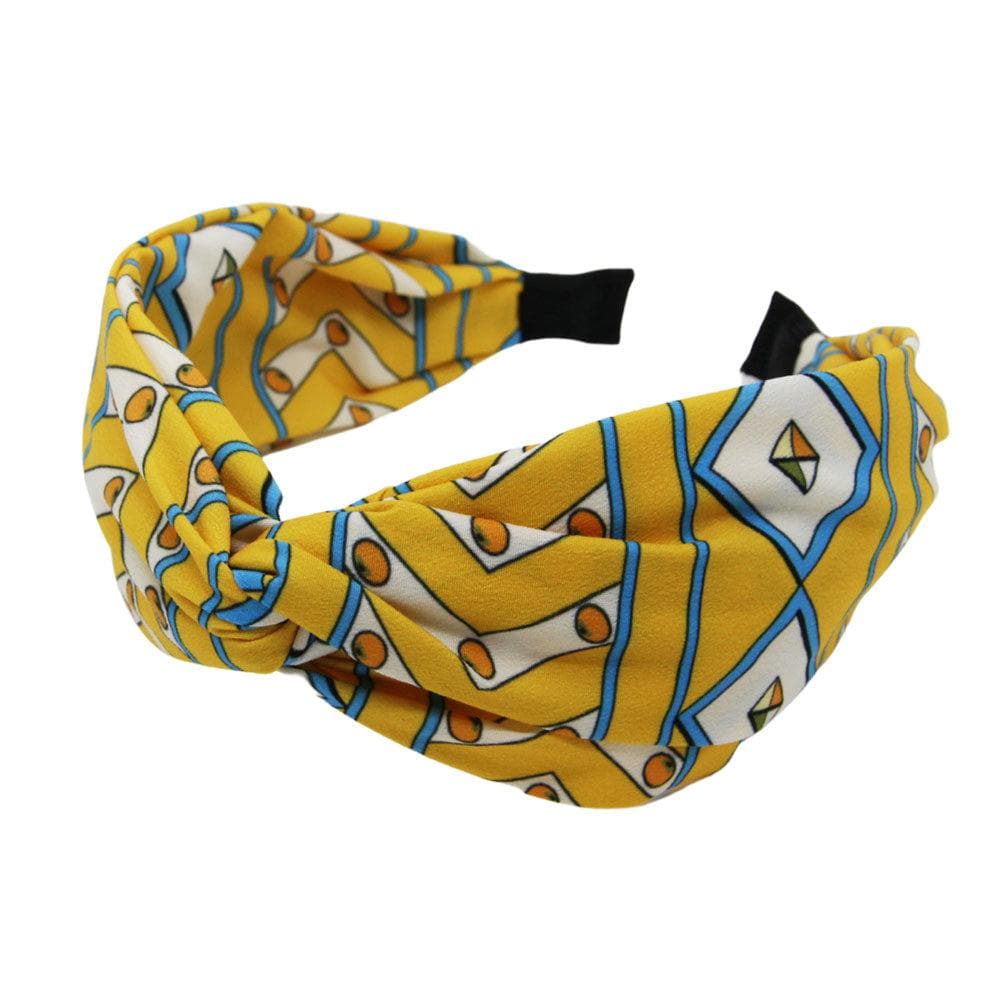 Handmade 70's Print Knot Headband | Tegen Accessories