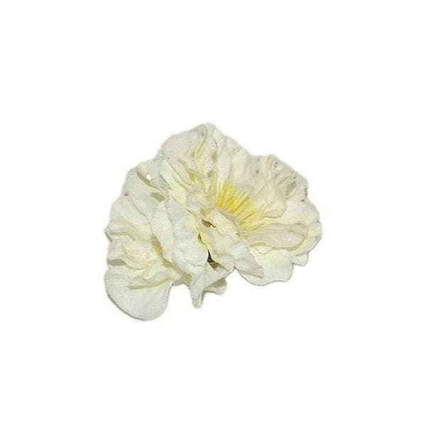 cream flower hair clip