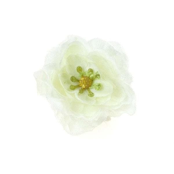 Mini White Flower Hair Clip Flower Hair Clips And Flower Accessories Tegen Accessories