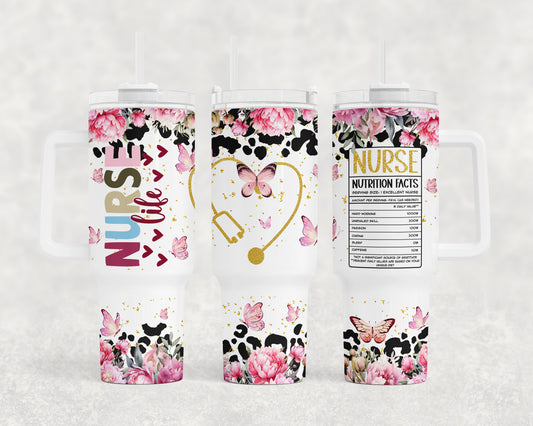 Last Night 40oz Stan Dupe Holographic Travel Tumbler – Coffee And Glitter  Mom