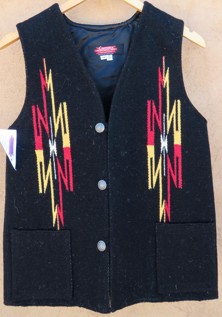 5231903 - Chimayo vest, handwoven wool, unlined-Chimayo Vest