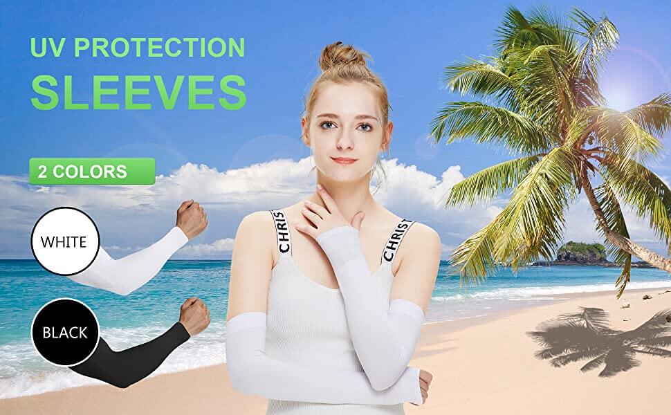 Sun Protection Cooling Arm Sleeves for Men Women 01