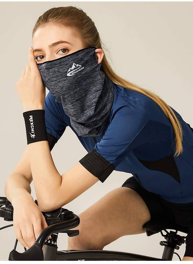 Maschera Solare in Seta di Ghiaccio Sciarpe da Ciclismo