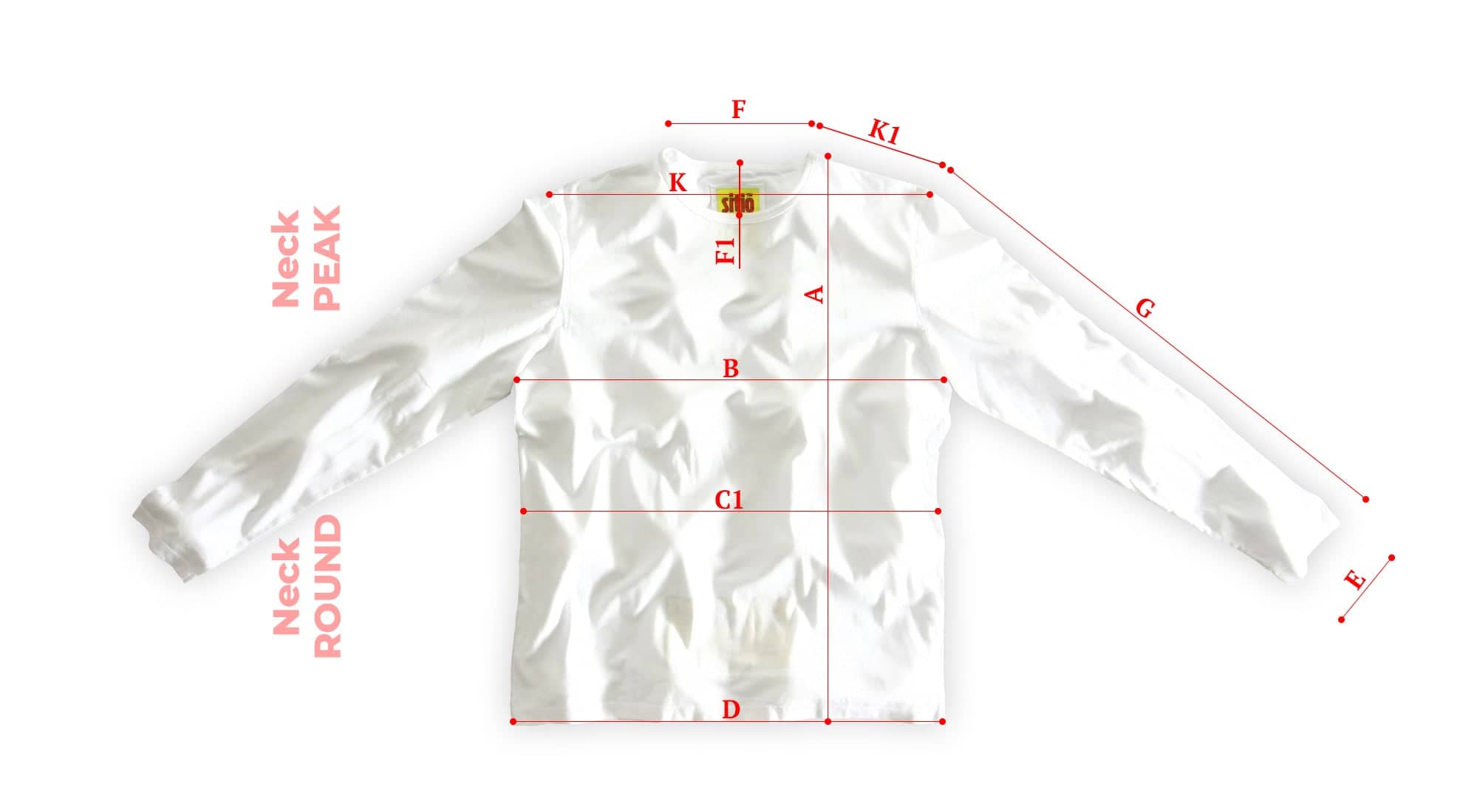 Masculine sizes chart for fit correctly • sitio®