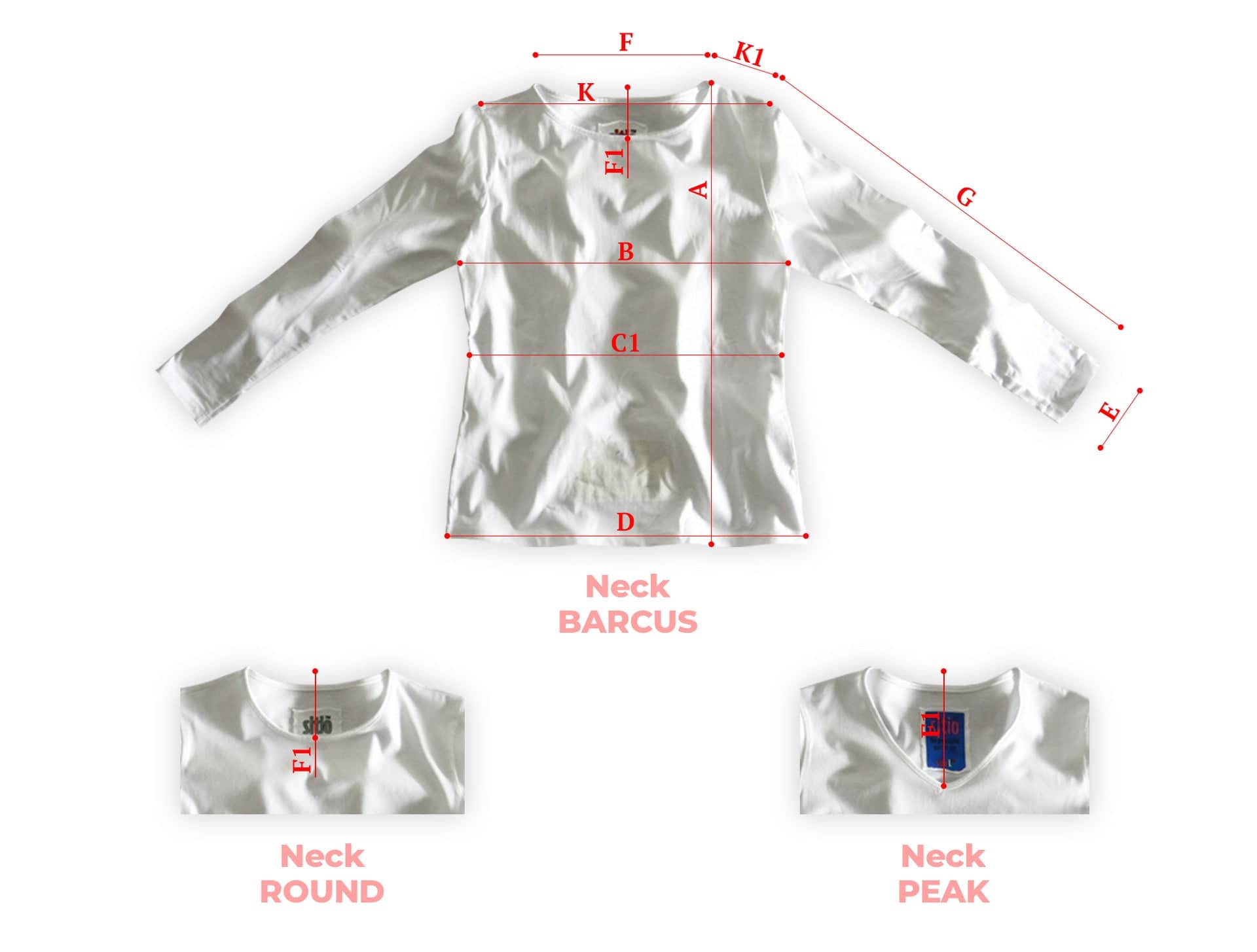 Femenine sizes chart for fit correctly • sitio®