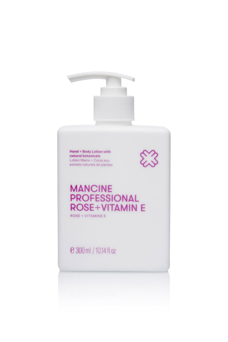 Mancine Hand & Body Lotion: Rose & Vitamin E (300ml)