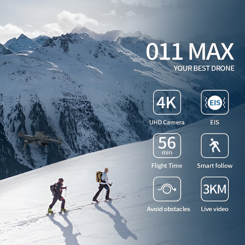 011 Max GPS Drone With 8K HD Camera, 360° Obstacle Avoidance