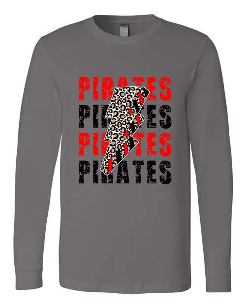 Pirates Adult Long Sleeve Tee