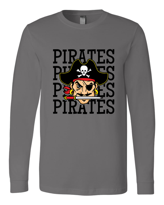 Pirates Adult Long Sleeve Tee