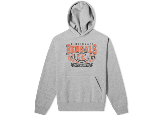 Bengals 2021 AFC Champs Gray Hooded Sweatshirt – AHA Designs LLC