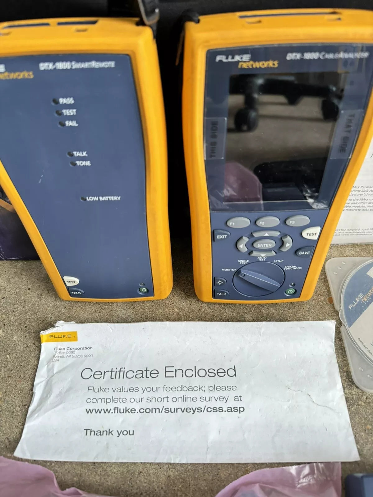 Fluke Networks DTX-1800 Cat6 Cat6a Cable Tester Analyzer Kit - Image 12