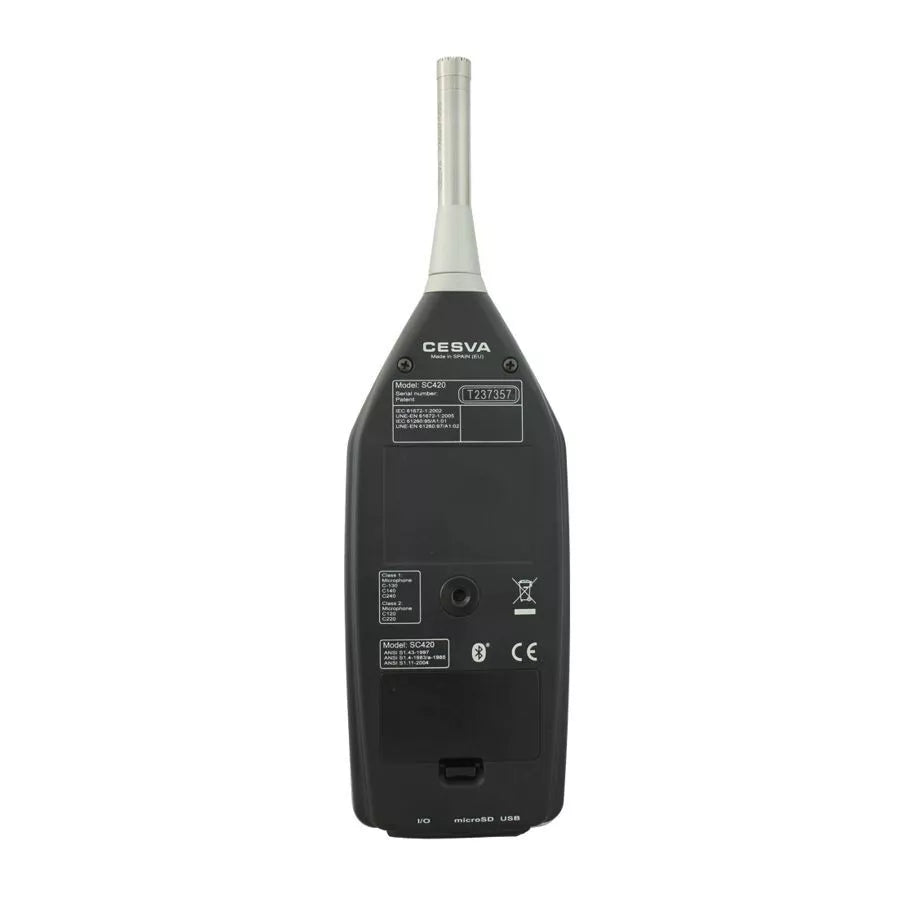 CESVA SC420 Sound Level Meter Class 1 Sound Meter 23 to 140 db - Image 6