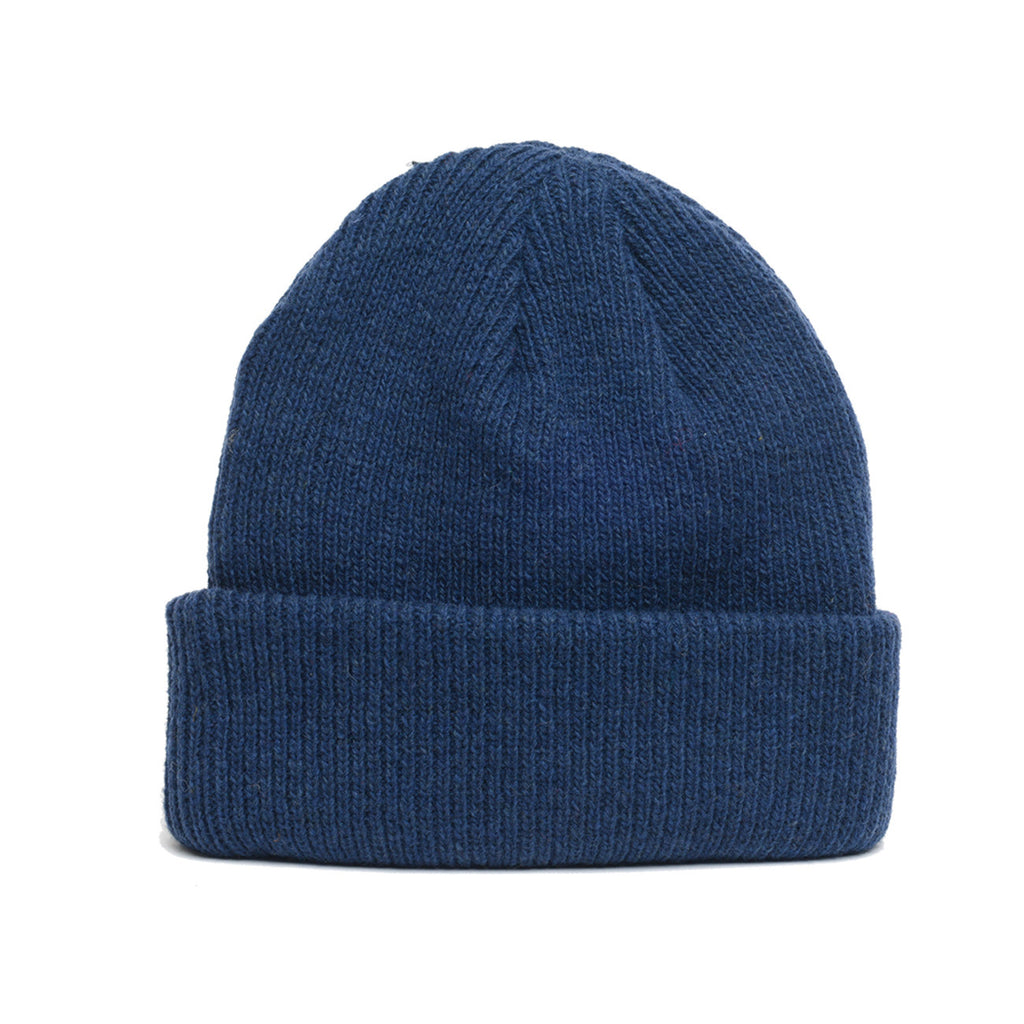 Navy Blue - Merino Wool Blank Beanie 