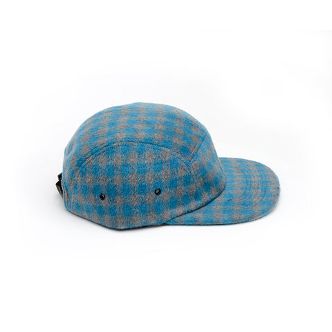 PORTS V colour block checkered print hat