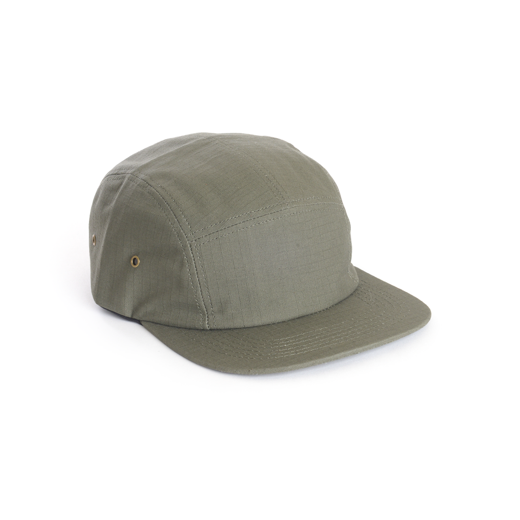 Green - Ripstop Cotton Blank 5 Panel Hat | Delusion MFG – DELUSION MFG