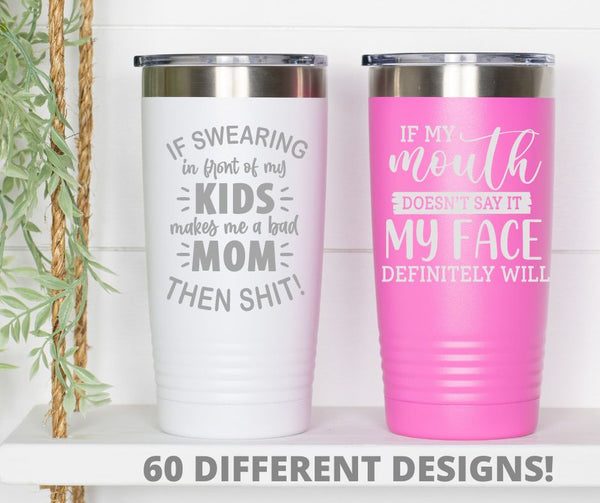 Personalized Engraved YETI or Polar Camel Wine Tumbler Mommy's